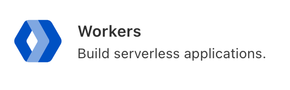 Cloudflare Workers menu item